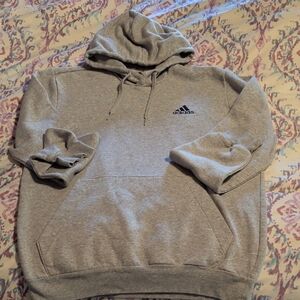Adidas Men's Heather Gray Hoodie
